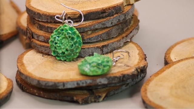 Valetut - Vihreät Kukka korvakorut