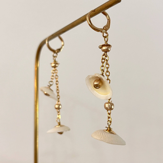 Boucles d'oreilles coquillages
