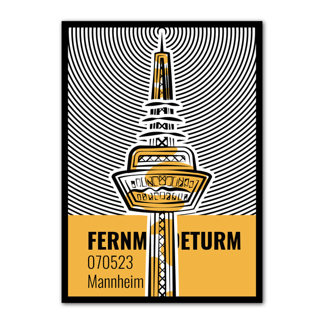 Fernmeldeturm Mannheim - 070523 - Hony | Kunstdruck