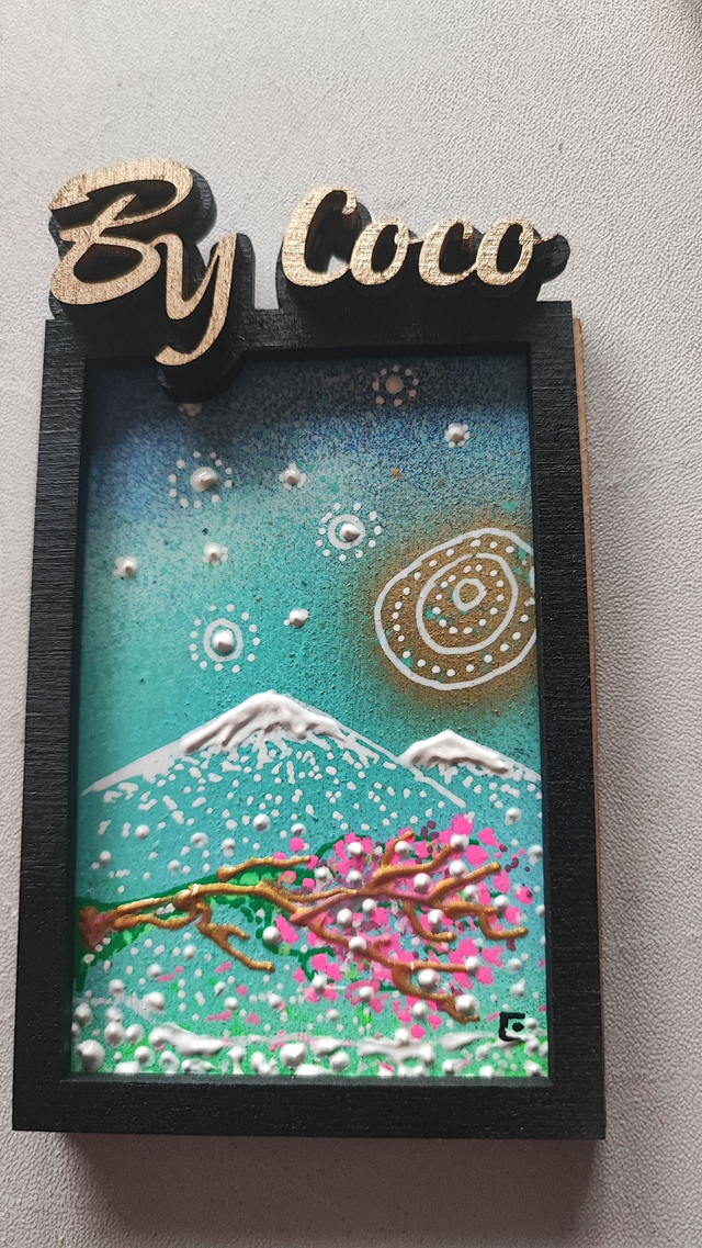 Mini Tableau BY COCO &quot;Mont fugi&quot;