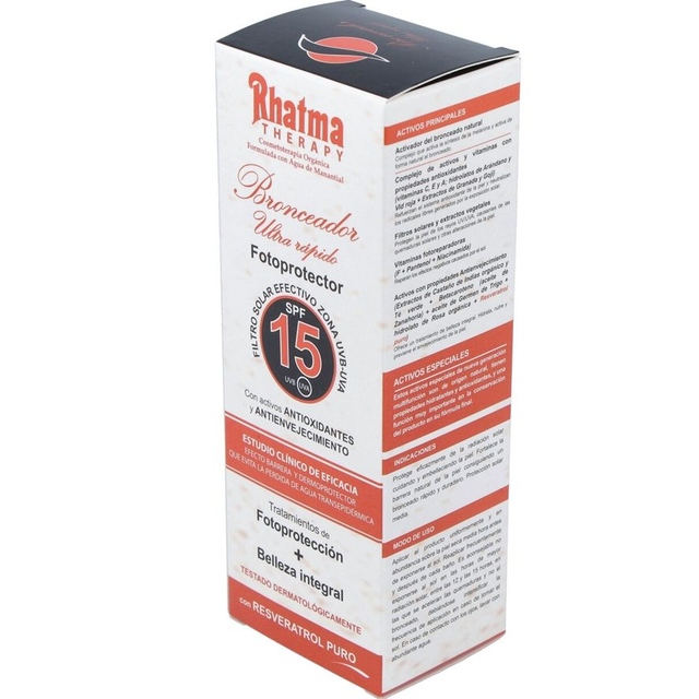 Bronceador Ultra Rapido Antiedad SPF15 100ml Rhatma