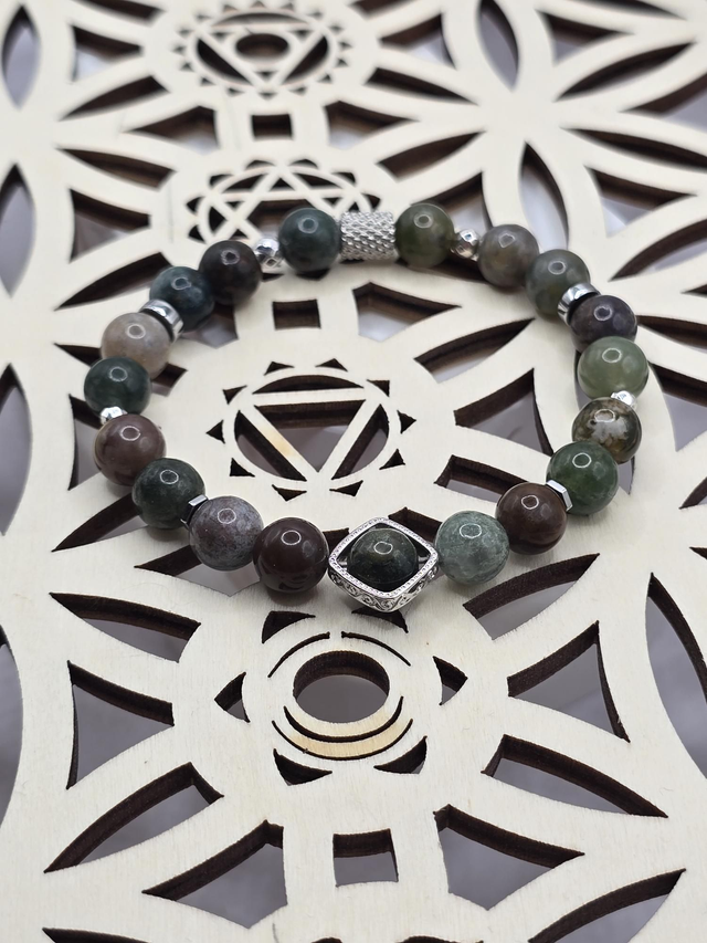 Bracelet Agate indienne 0,8 cm