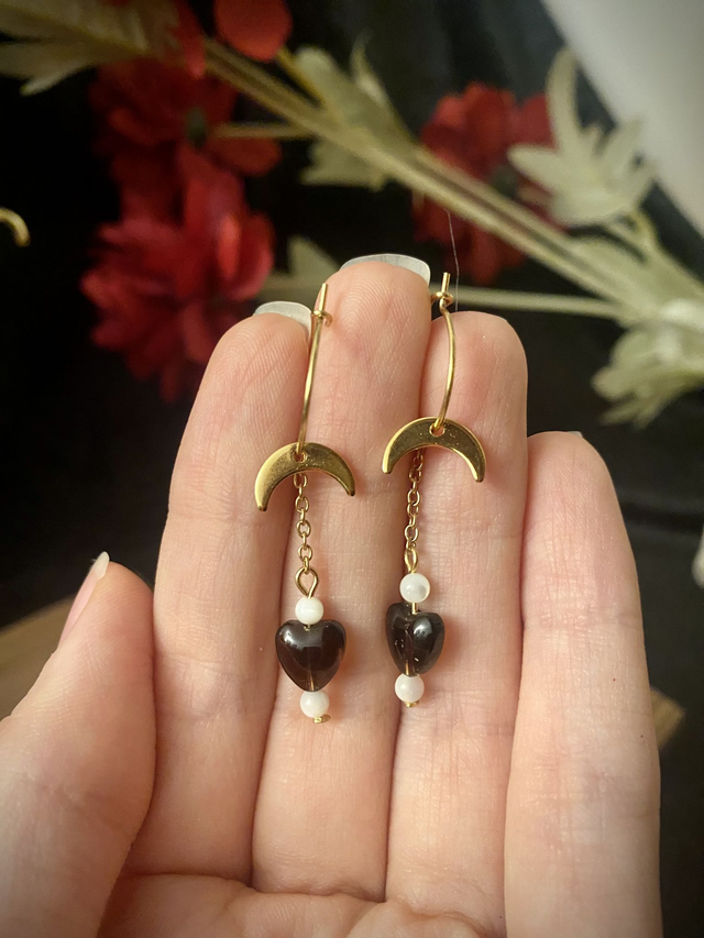 Boucles d’oreilles Coeurs épris de l’obscurité 