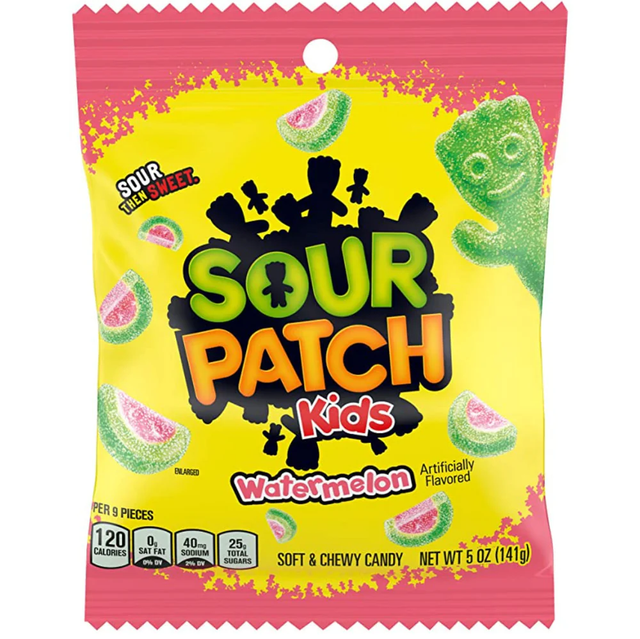 Sour Patch Kids Watermelon Bag (140g)
