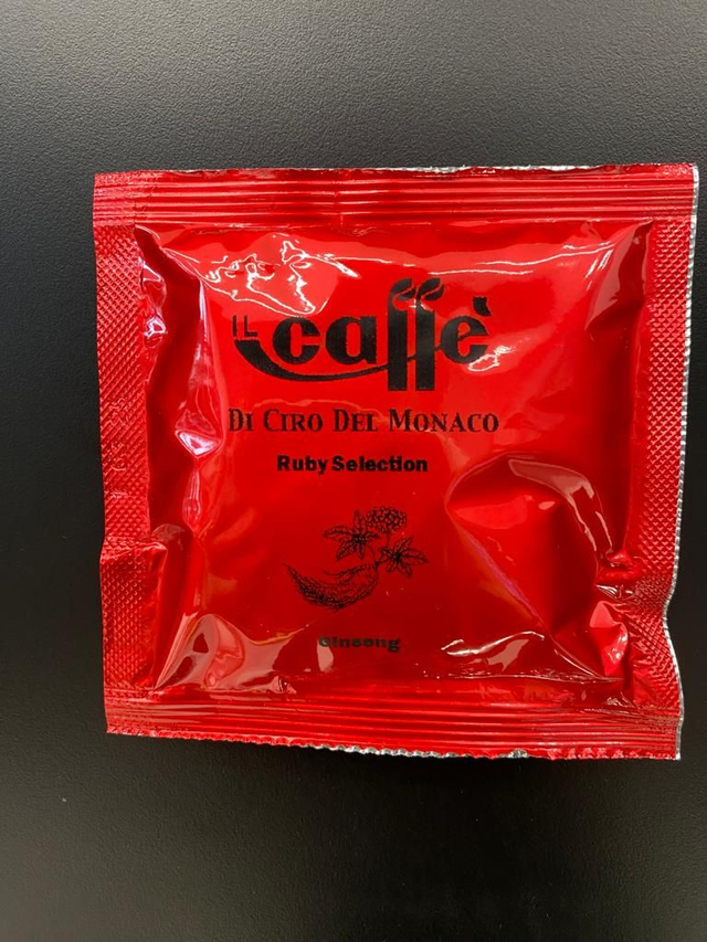 Cialda compatibile  miscela pregiata aromatizzata al GINSENG di " Il Caffè di Ciro Del Monaco"