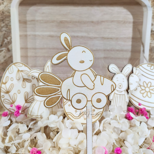 Décoration gâteau - LAPIN CAROTTE