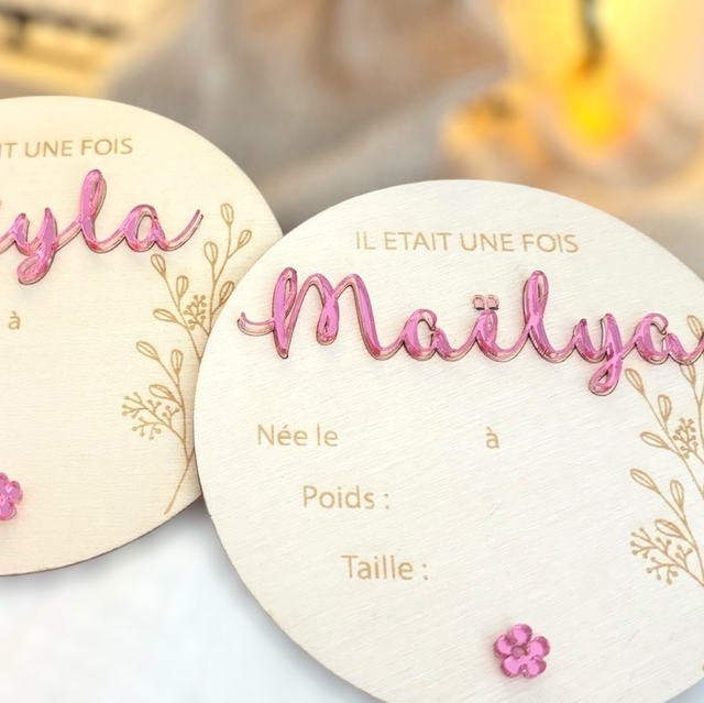 Carte annonce naissance personnalisée 