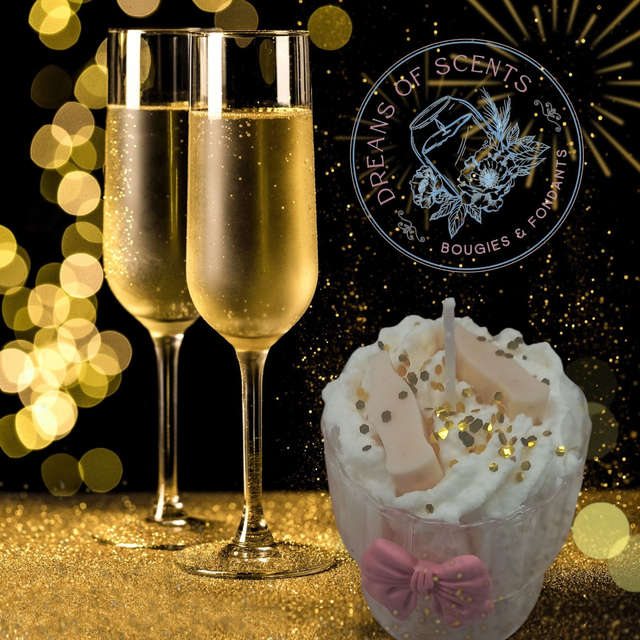Bougies Chantilly Bonne année 