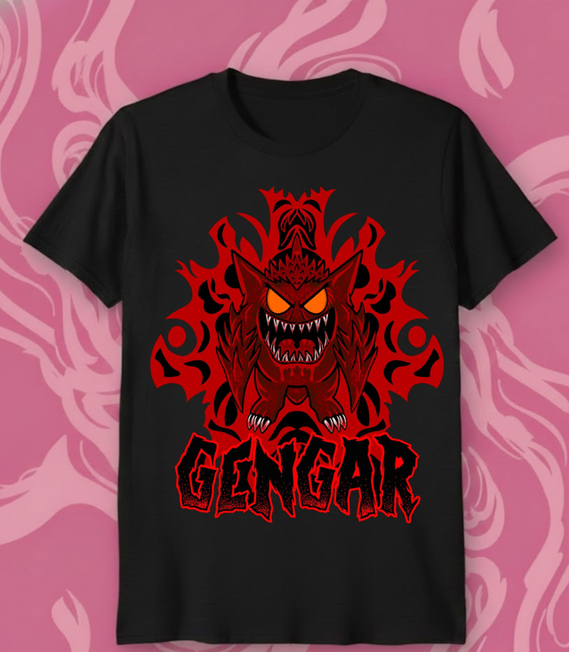 Cats Corner - Red Gengar T-shirt