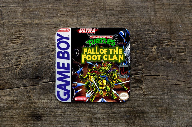 Nintendo Gameboy TMNT Fall Of The Foot Clan MDF Coaster