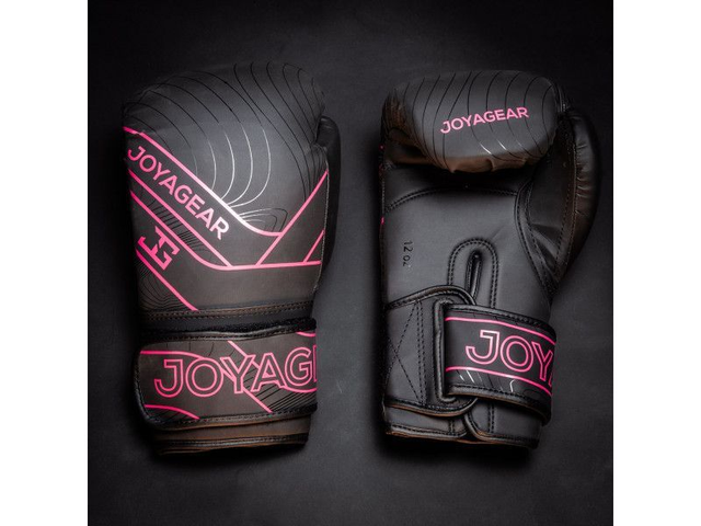 JOYA ESSENTIAL KICKBOKSHANDSCHOENEN - ZWART/ROZE  ESSENTIAL-BG-BK-PK