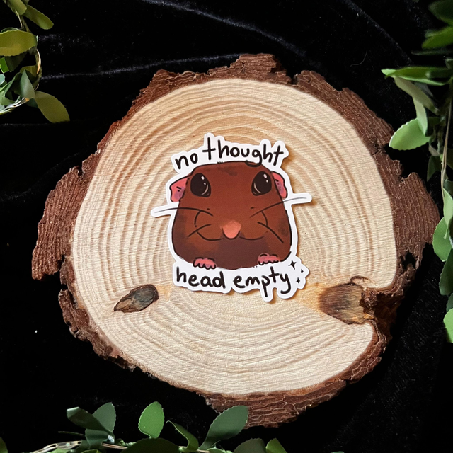 Sticker Rata // No thoughts Head Empty