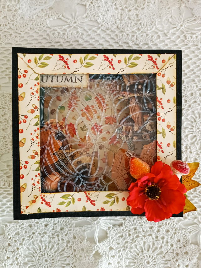 Carte boîte automnale