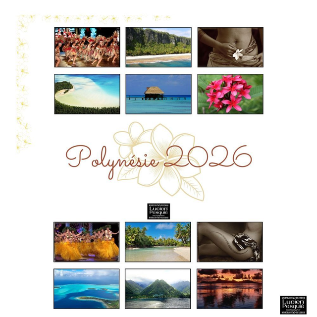 Calendrier Polynésie 2026