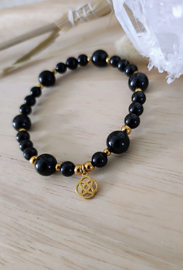 Bracelet Spinelle "Attitude Optimiste et Puissante Protection"