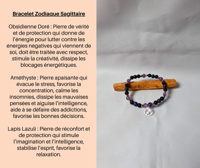 107- Bracelet Zodiaque Sagittaire