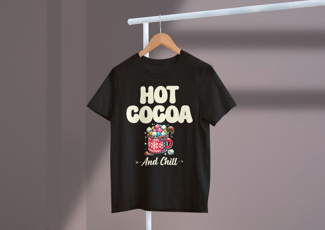 Hot Cocoa And Chill Ski Lodge Relaxation Winter Funny Design. Hot Cocoa And Chill Ski Lodge Entspannung Winter Lustiges Design