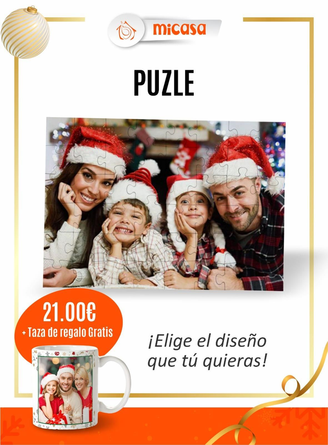 PACK PUZLE +TAZA PERSONALIZADA 