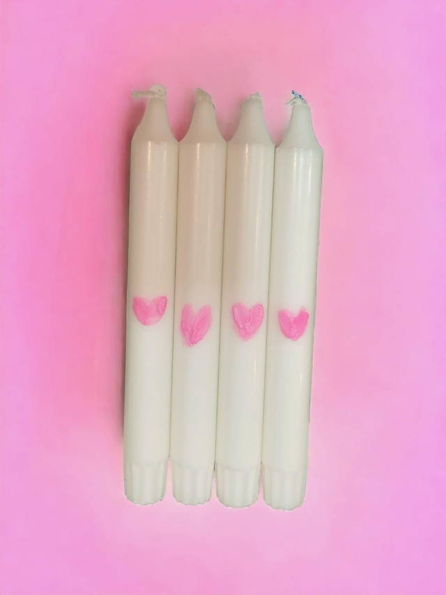 Kerze Herz Valentinstag