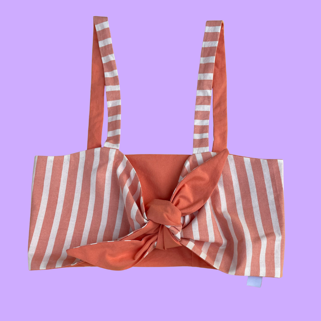 Crop top Papillon "Corail" - M/L/XL