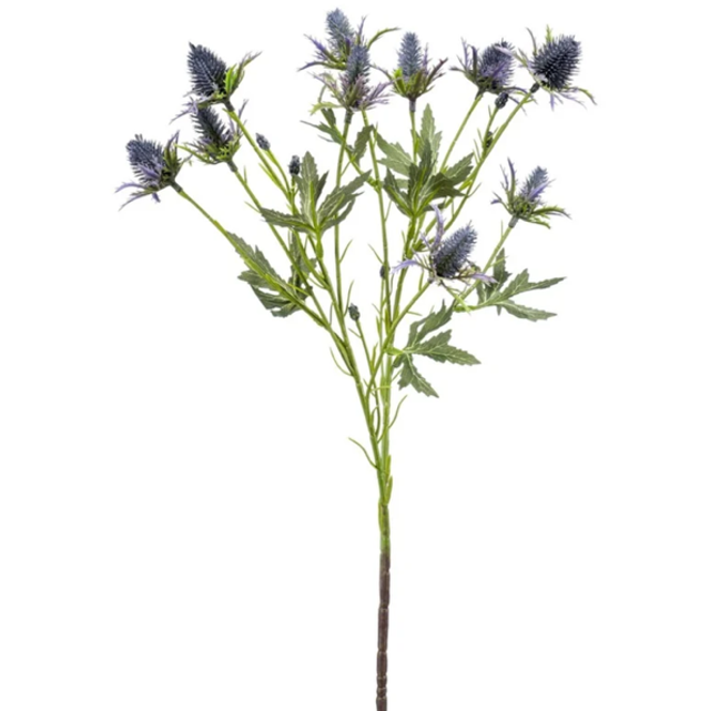 Thistle spray x2 blue 68cm