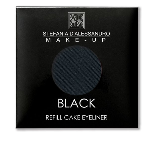 EYELINER CAKE BLACK REFILL Eyeliner in cake nero, effetto opaco ed intenso.