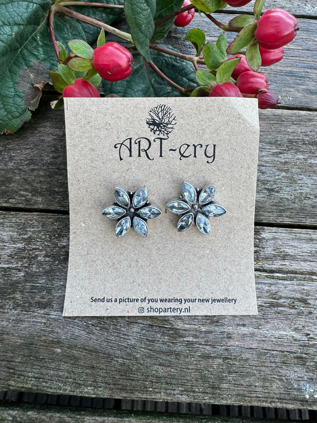 Floral earrings