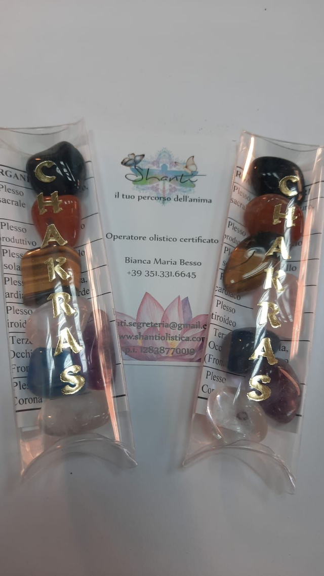 Mini Kit cristalli dei 7 chakra