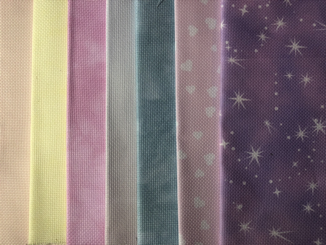 bundle of 7 pieces of 14ct Aida