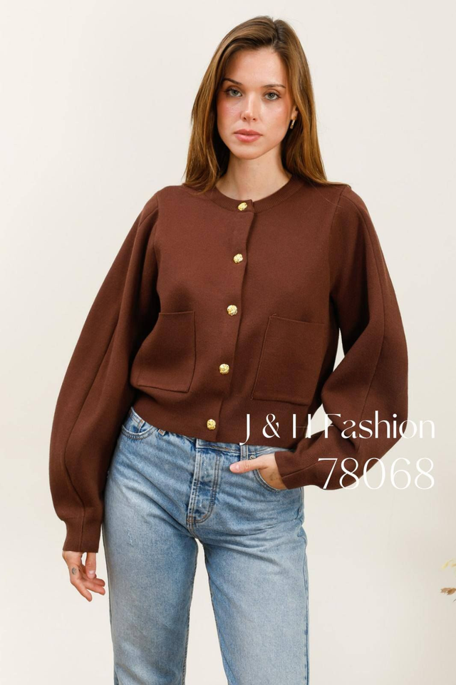 Cardigan chocolat