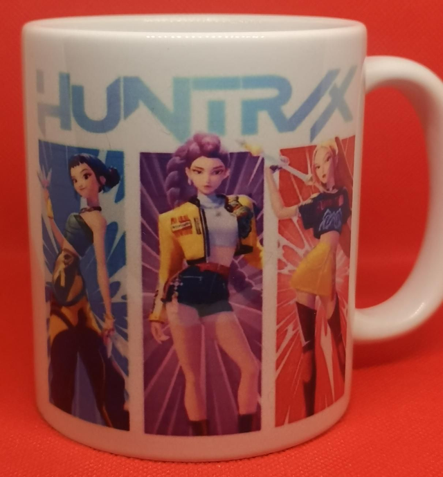 Custom Unofficial Printed K-Pop Demon Hunters Huntrix 11oz Boxed Mug. 