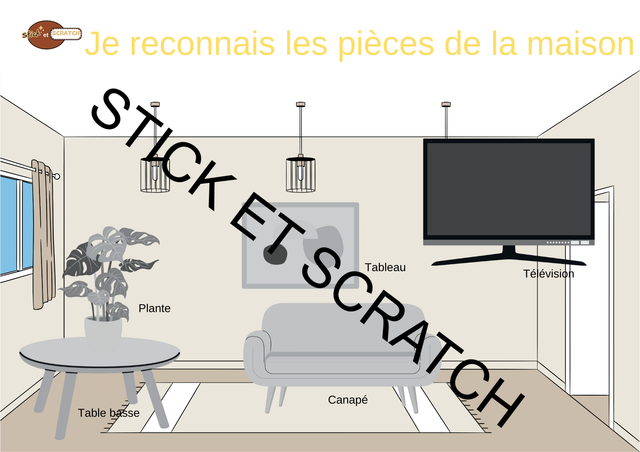 Placer les objets du salon