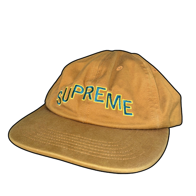 Supreme Stepped Arc 6-Panel Cap - Adjustable/OS