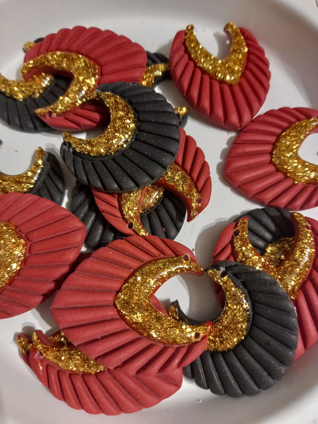 red velvet boucles d'oreilles