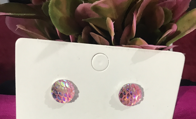 Pink Stud Earrings- STU53