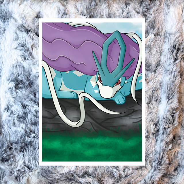 Suicune Pokemon Fanart A5 Print