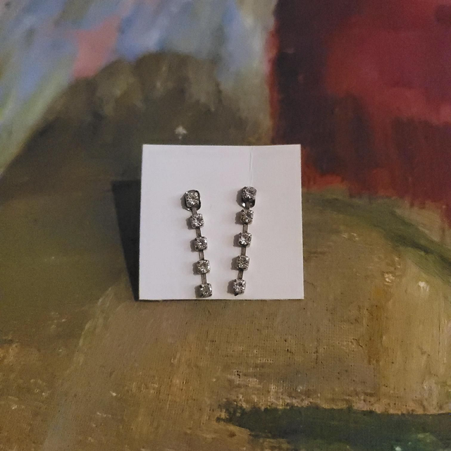 Diamonte Chain Earrings