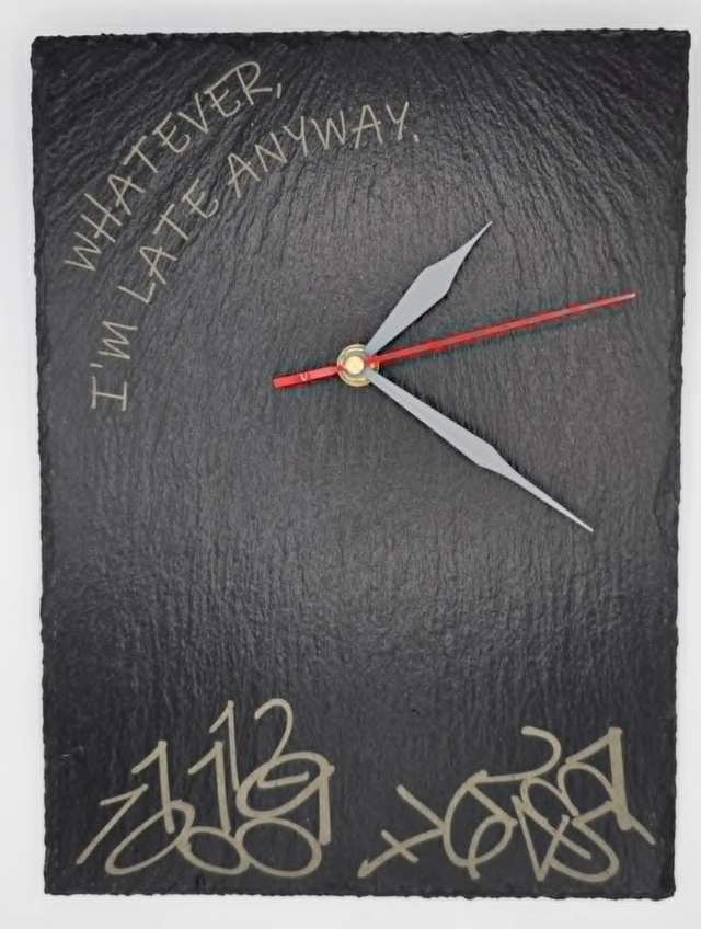 0016. Slate Wall Clock 10x12