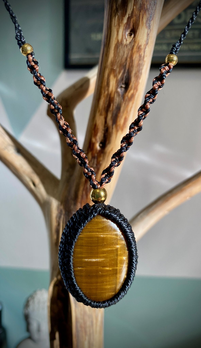 Collier sautoir Oeil de Tigre