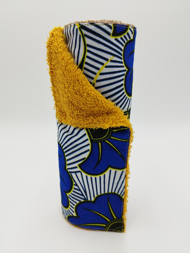 Sopalin 6 Feuilles Tissu Fleurs de mariage bleues 