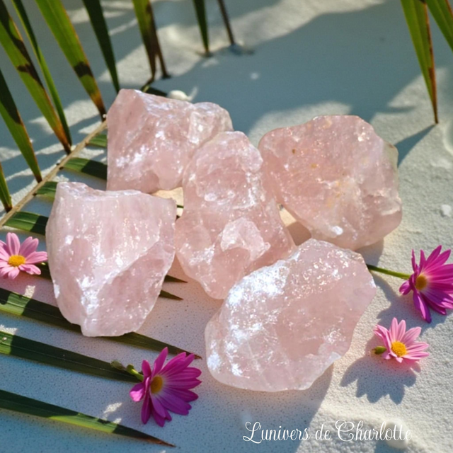 Pierre brute "Quartz rose"