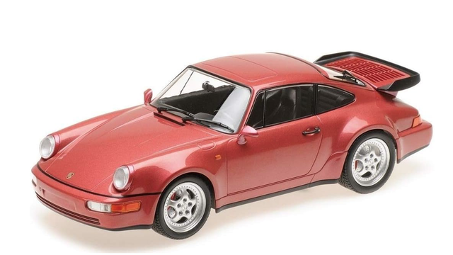 Porsche 911 Turbo rot met. 1990 Minichamps 1:18