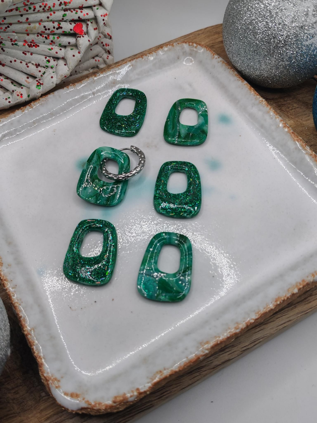 Choupettes Diana réversibles marbrées Vert