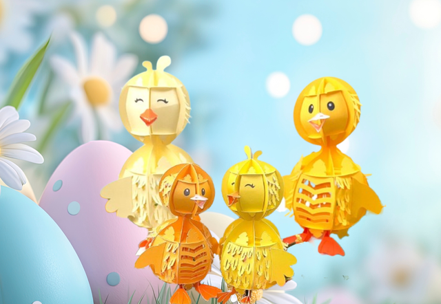 Lanterne Poule famille