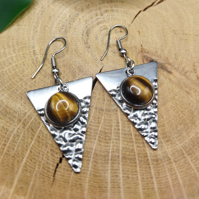 Boucles d'oreilles Oeil de tigre