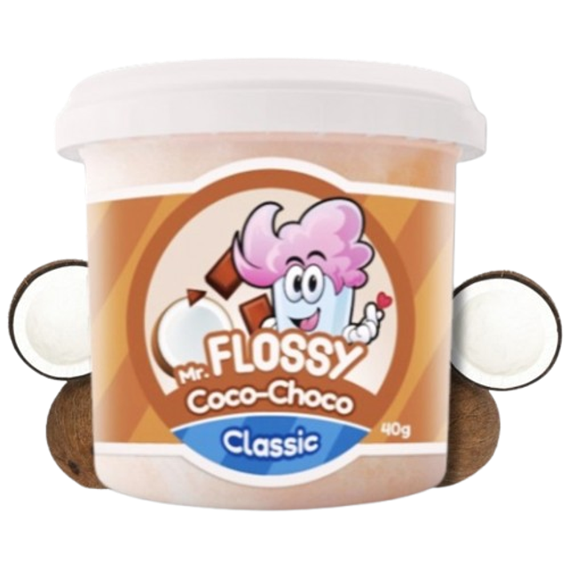 Mr Flossy Barbe à papa Classic Coco Choco 40 Gr