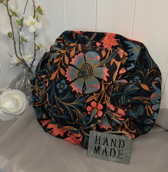 Handmade " William Morris" folding make up bag