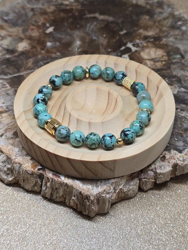 Bracelet Turquoise d'Afrique en 0,8 cm