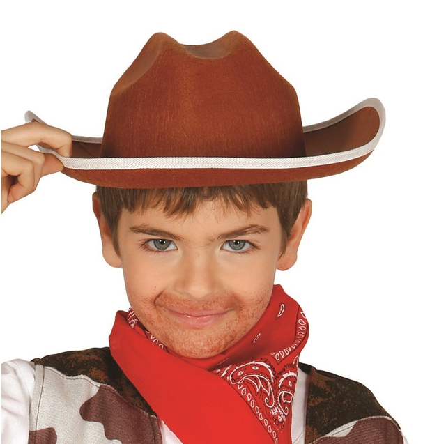 CAPPELLO BABY COW BOY MARRONE