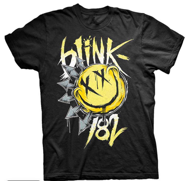 Blink-182 Unisex T-Shirt: Big Smile (Black)
